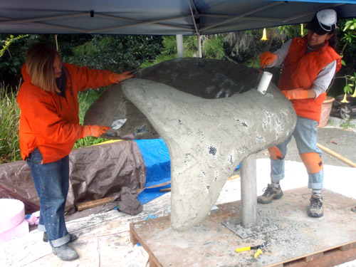 fish sculpture skinning