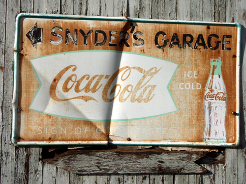 snyders garage sign